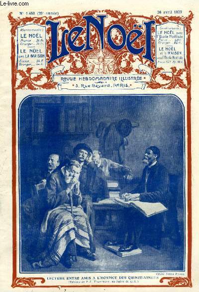Le Nol n 1453 - Les visages de Pascal par G. d'Azambuja, Les champs bleus par Roger Labric, Henri de Bornier (suite) par Emile Gabory, Beryllathis (suite) par Marie Barrre Affre