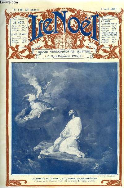 Le Nol n 1554 - Symphonie grise par G. d'Azambuja, Dclaration des cardinaux et archevques de France sur les lois dites de laicit, Sous le ciel de Rome par Albert Besnard, Le gout de la pastorale par J.A., La danse par M. Barrre Affre, Louis David