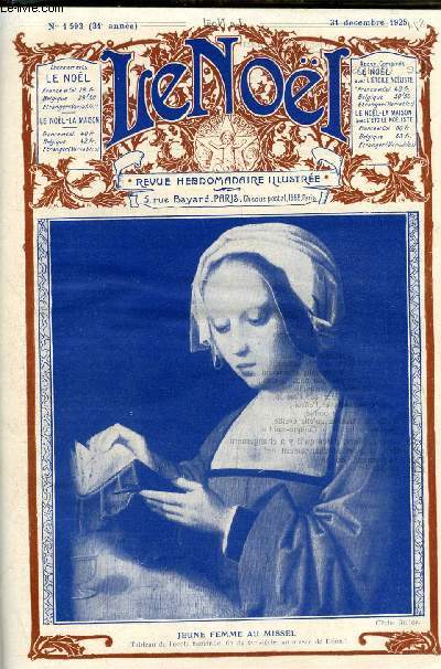 Le Nol n 1593 - Le temps, chose relative par G. d'Azambuja, Modestie par M. Barrre Affre, Saints de France par Prosper Grard, Un duel littraire au XVIIIe sicle (fin) par Henri Berthaut, Noelle par Ren Duverne