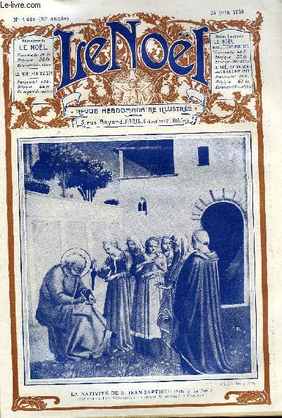 Le Nol n 1618 - La petite fille aux prunes par M. Barrre Affre, Les fins dernires par E. Duplessy, La monte de Jean Girou par Serge Barranx, Panneau d'toffe pour chambre d'enfants par Maryel, Notre Dame de Lourdes par Armand Praviel