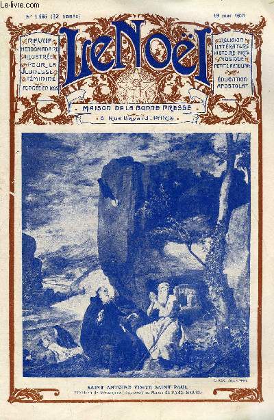 Le Nol n 1665 - Le triomphe de la chimie par G. D'Azambuja, Les principes de la morale par E. Duplessy, La schola cantorum par Vincent d'Indy, Hippolyte Taine par J. Furet, Un mot sur l'eau forte par Emile Leroi