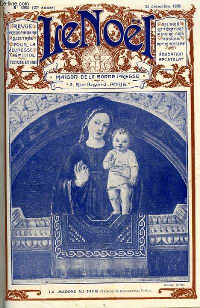 Le Noël n° 1905 - Le Noel a la crèche, Le sacrifice eucharistique par E. Dupl... - Photo 1/1