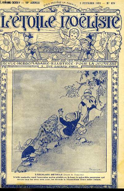 L'toile Noliste n 874 - La chandeleur, La casserole de M. Ribier par Pierre Rgis, La terre est au pril des flots, La tulipe verte (suite) par Jean Rosmer, Une excursion en montagne (suite)