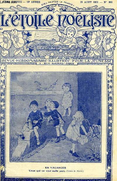 L'toile Noliste n 955 - Aprs les jeux olympiques, Un vol par R. Lebrun, L'arrestation de la duchesse de Berry (6 novembre 1832), Mgr Maigret (1804-1882), Le tour du monde d'une petite fille et de trois garons par Denisle, La princesse Rose (suite)