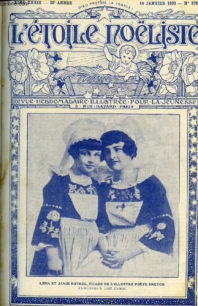 L'toile Noliste n 976 - Le bouquet de votre neuvaine, La voix des cloches par Andre Vertiol, Le premier amour de Mozart enfant, Thodore Botrel ( 1868-1925), Le tour du monde d'une petite fille et de trois garons (suite) par Gisle