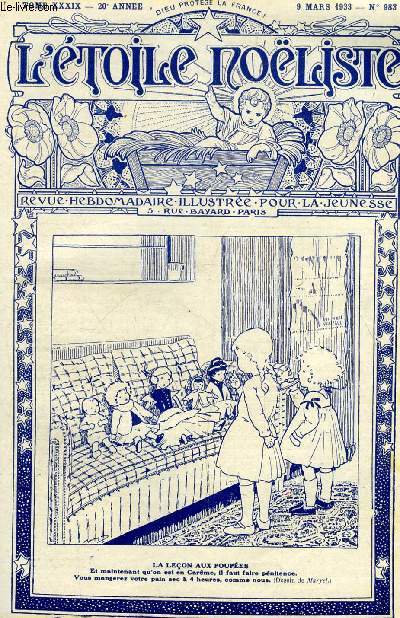 L'toile Noliste n 983 - Les cloches, Les pomes d'Yvonne par Jean de Loussot, La mort de Vatel (1671), Ferdinand Brunetire (1849-1906), Le tour du monde d'une petite fille et de trois garons (suite) par Denisle, La prison de l'aigle (suite) par Jean