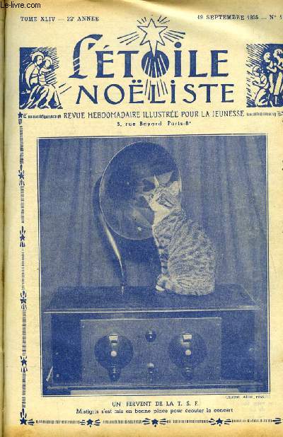 L'toile Noliste n 1115 - En blanc, Manoir a vendre par Jean de Belcayre, Un acquittement, L'amiral Bruat (1796-1855), Les cousins ennemis (suite) par Alice Meunier, Quand j'tais backfisch (suite) par Jeanne Aznavour, La petite gazelle des sables