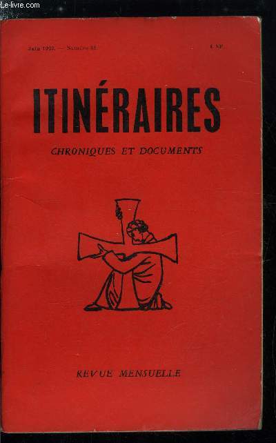 Itinraires, chroniques et documents n 64 - Le principe de subsidiarit, Avant propos, Les textes avant et dans Mater et Magistra, Notice bibliographique, L'avenir de la civilisation : Mater et Magistra et le principe de subsidiarit par Marcel Clement