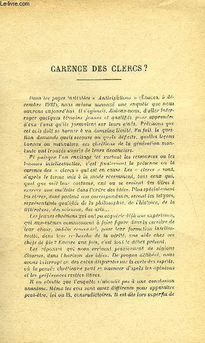 Etudes tome 215 n 7 - Carence des clercs ? par Andr Pairault, Le contenu des deux sources par Joseph de Tonqudec, Le bolchvisme intellectuel par Henri du Passage, Les trois manires de franc-nohain par Victor Poucel, La valeur du temps d'aprs