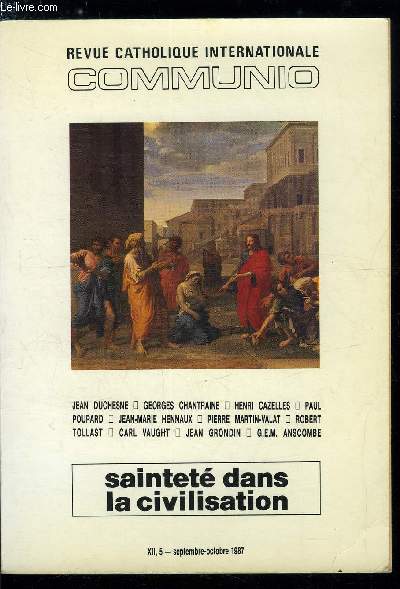 Communio n 5 - Culturel et culturel par Jean Duchesne, La mission du lac dans le monde et a partir du monde par Georges Chantraine, Pit et thologie populaires dans la Bible par Henri Cazelles, Droit, morale, consentement social : l'glise et la crise