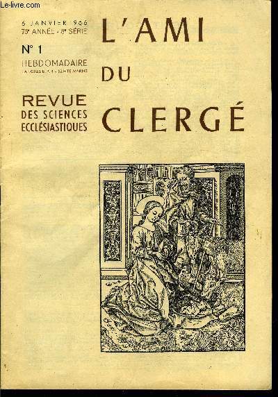 L'ami du clerg tome 76 complet n 1 au n 52 - De Janvier a Dcembre 1966