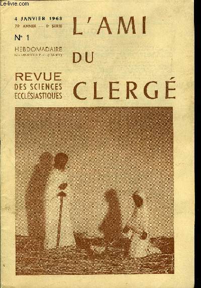 L'ami du clerg anne 1968 tome 78 incomplet - 17 numros manquants - voir description