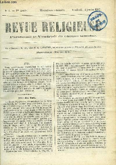 Revue religieuse en 40 volumes de 1867  1921