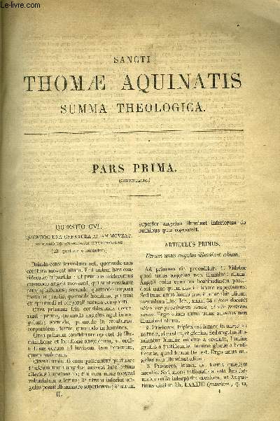 Sancti Thomae aquinatis summa theologica - Oeuvres compltes en 34 tomes - Tome 1, 12, 13, 14 et 15 manquants