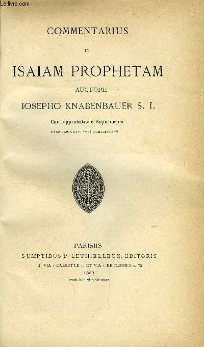 Commentarius in isaiam prophetam - 7 volumes