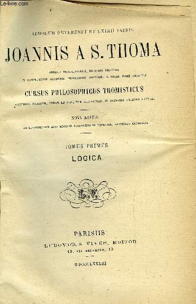 Cursus philosophicus thomisticus - 3 tomes