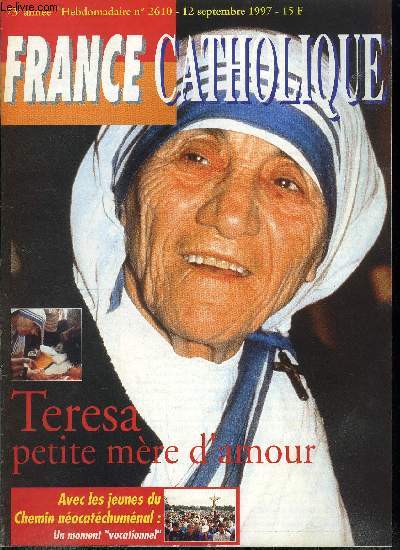 France catholique n 2610 - Lady Diana : funrailles de presse par Alice Tulle, Algrie, espoirs toujours dus par Jacques Bertrand, Pour Maryline par Jean Li Sen Lie, JMJ, bienfaits attendus par Jacques Lecaillon, Un moment vocationnel avec les jeunes