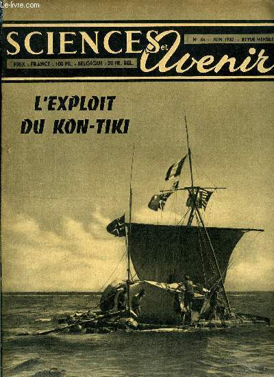 Sciences et avenir n 64 - L'avion de demain atterrira sur skis et dcollera sur rail par Max Rolland, Le domaine mystrieux des grottes sous marines par M.M. Prs, Fragments de mondes disparus, les mtors rvlent-ils la constitution intime du globe