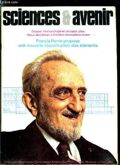 Sciences et avenir n 324 - La frontire ocan atmosphre par Georges Leclre, Vnus dvoile par Albert Ducrocq, La guerre des algues par Marie Ange d'Adler, L'immunologie, Mort d'une civilisation par Michle Masson, Les socits de chats par Dominique