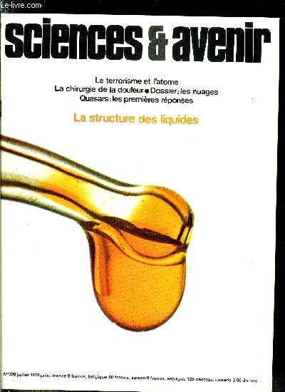 Sciences et avenir n 329 - Le terrorisme et l'atome par Fabien Gruhier, Quasars : les premires rponses par Franois de Closets, Embouteillages sur orbite par Albert Ducrocq, Pollution a l'italienne par Ambroise Marc Rendu, Les nuages par Pierre