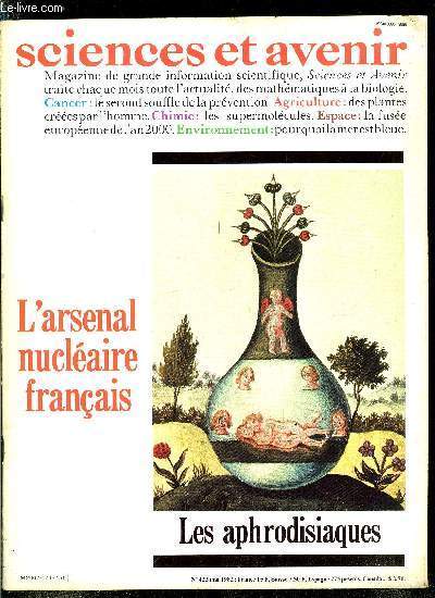 Sciences et avenir n 423 - Super pulsar dans le grand nuage de Magellan, Osirak, Caramel et la prolifration nuclaire, Premire opration d'un foetus a utrus ouvert, Le muse des sciences de La Villette : objectif 1985, Des hologrammes