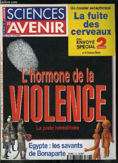 Sciences et avenir n 613 - Eau : patrimone ou ressource ?, Biologie : cure de jouvence pour cellules humaines, Pollution : le retour de la dioxine, Violence : la piste hrditaire, Les homicides depuis 1825, Entretien avec Patrick Zillhardt : il n'y pas