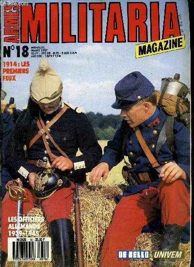 Militaria magazine n 18 - Le chasseur de la campagne de Norvge par F. Vauvillier, Le 159e RIA, rgiment de la neige par Jacques Sicard, Les porte bonheur du soldat japonais 1937-1945 par G. Gorokhoff, 1914, les premiers feux par Laurent Mirouze