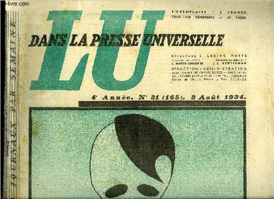 Lu dans la presse universelle n 165 - Balkanisation de l'Autriche ?, Les dessous de la tragdie de Vienne, On n'en est encore qu'aux injures, la violente polmique germano-italienne, L'Autriche et la grande allemagne, aperu des relations austro