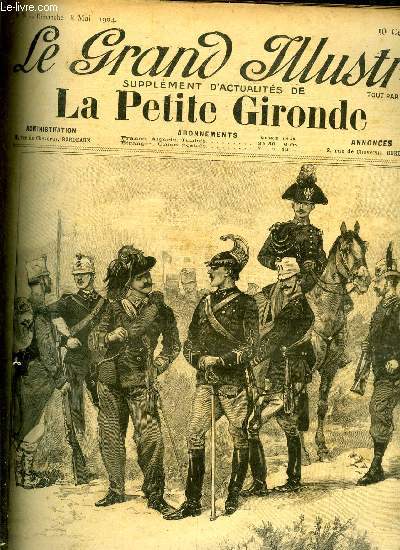 Le grand illustr n 8 - Les principaux types de l'arme italienne que le prsident de la rpublique vient de passer en revue, Les ftes de Rome, Comdie nuptiale (suite) par Guy Chantepleure, Le pape Pie X clbrant la messe dans la basilique Saint