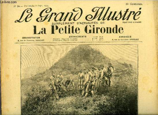 Le grand illustr n 26 - Le sige de Port Arthur, soldats japonais esevelissant les morts sur une des collines abandonnes par l'arme russe, Le taxamtre a Paris, L'incendie des docks de ptrole a Anvers, Inspection trimestrielle, A l'infirmerie