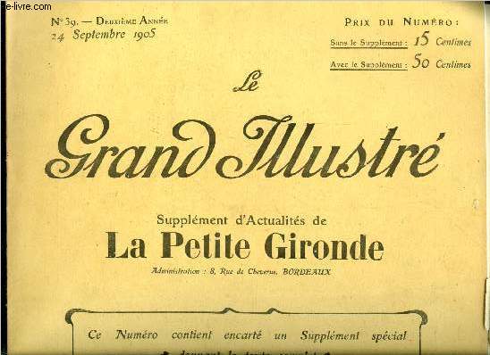 Le grand illustr n 39 - L'inquisition russe au 20e sicle, L'implacable censure russe, Pourquoi les japonais ne sont pas contents, La guerre au cholra, Les tremblements de terre en Italie