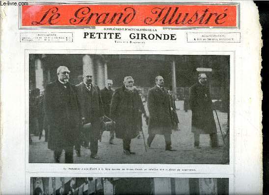 Le grand illustr n 13 - Une fte de solidarit : la runion du concours hippique au bnfice des sinistrs de courrires, Le soldat qui mange le plus, la nourriture du soldat allemand, Les grves dans le Pas de Calais, A propos des lections, costumes