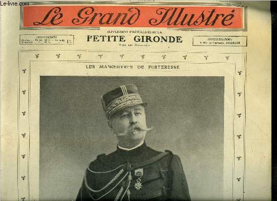 Le grand illustr n 35 - Les manoeuvres de forteresse, Le meeting de Lucerne, Illusions par Roger Remy, Les rues de Paris deviennent impraticables, A travers les rgions du Chili ravages par les tremblements de terre, Le mystre de Chatenay, Mon oncle