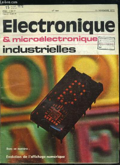 Electronique microélectronique industrielles n° 164 - Le TIL 311, afficheur h... - 第 1/1 張圖片