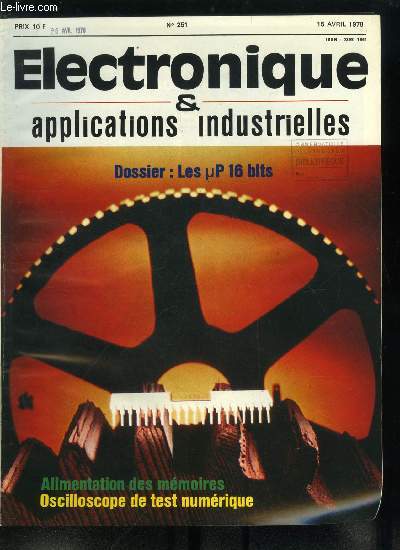 Electronique & applications industrielles n 251 - Des transistors haute tension (1500 V) ou de puissance (40 A) pour montages industriels et tlvision, Des lignes d'alimentation performantes : les bus barres pour alimenter les cartes mmoires dynamiques