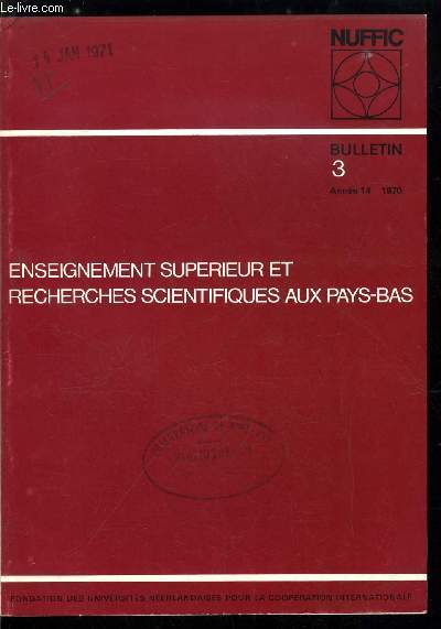 Enseignement suprieur et recherches scientifiques aux Pays-Bas n 3 - Les perspectives de l'enseignement international : l'exprience nerlandaise, Quelques rflexions sur le caractre marginal de l'enseignement international par C.A.O.