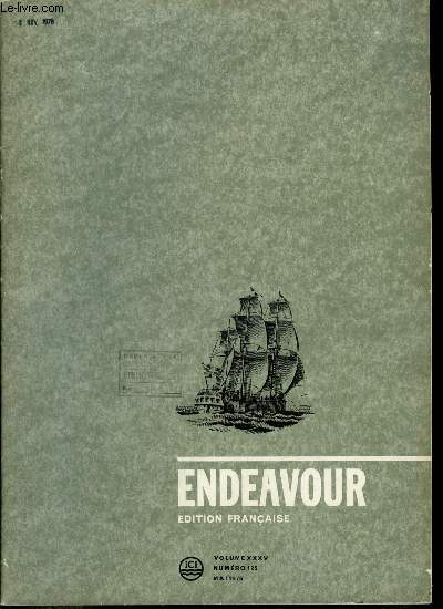 Endeavour volume XXXV n 125 - Une tape importante en tlcommunication, La nature des changements climatiques et leur prvision par B.J. Mason, Absorption optique par ions ngatifs - photodissociation par H.S.W. Massey, La dimension du temps en biologie