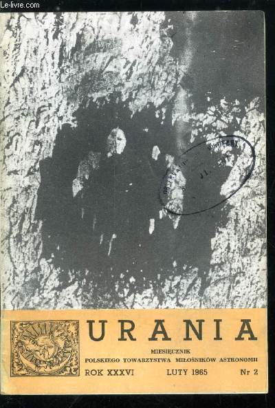 Urania n 2 - Powstanie pierwiastkow chemicznych w gwiazdach, Indeks podstawowych do zrozumienia cyklu artykulow z astrofizyki jadrowej, Prod. dr S. Piotrowski o XII Kongresie M.U.A., Mikrokosmos-Makrokosmos-Megakosmos, Nowe kratery meteorytowe w Kanadzie