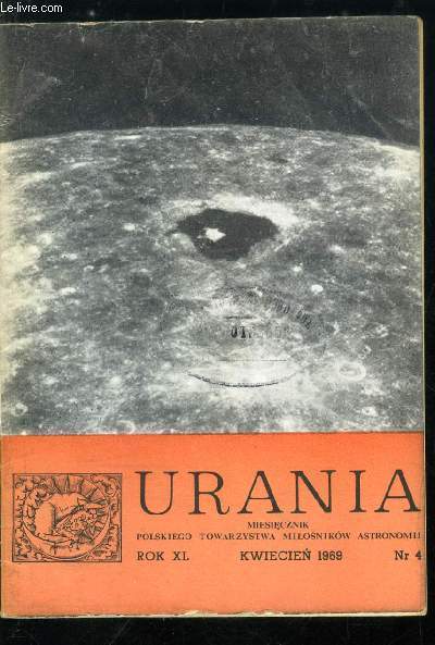 Urania n 4 - Kosmologia dawniej i dzis, Baza satelitarna, Drogana Ksiezyc (4), Termiczne konsekwencje osobliwosci obrotu Merkurego, Roj meteorow zwiazany z kometa Rudnickiego ?, Zjawiska w ukladzie satelitow Jowisza (Roman Janiczek)