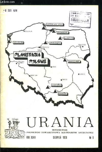 Urania n 8 - Narodziny idei i jej realizacja, Komu sluzy planetarium ?, Planetarium, urzadzenie do demonstrowania wygladu nieba