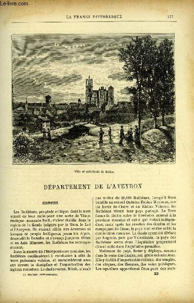La France pittoresque tome 1 - Dpartement de l'Aveyron - Histoire, Caractre et moeurs, Agriculture et industrie, Paysan aveyronnais