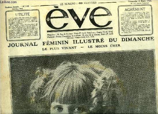Eve n 232 - Une artiste de sept ans et demi : bouboule, Un gala a l'opra, Onomatologie, Un charmant travesti, La closerie des gents, Les nouvelles crations des maitres de la couture