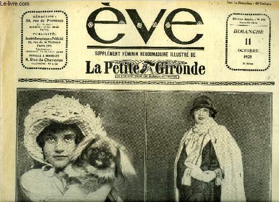 Eve n 263 - Une jolie femme bien garde, Les madeleines de la paix, La gymnastique fminine a Bordeaux, Onomatologie, La maison vide, La croisire du navigator avec Buster Keaton, Il faut avoir du chic, Le lien sacr par Magdeleine Chaumont