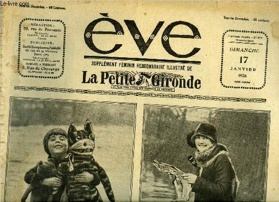 Eve n 277 - Pendant les inondations, La halte, Le Nol des pupilles du comit franais de secours aux enfants, Louis Ducla, La petite corbeille, Au pays des beaux atours, De la broderie d'application, L'allure nouvelle, Un mousquetaire passa par Rodolphe