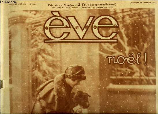 Eve n 533 - Un geste dlicieusement fraternel, En dcembre 2230, Arthur par Paul Granet, Un jour d'hiver en 1900, La chanson populaire franaises, de villes en villages, de rues en routes par Pierre Mac Orlan, Le cadeau dans les souliers, Nol sanglant
