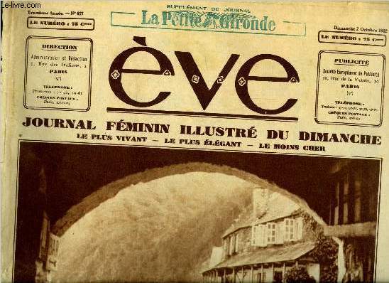 Eve n 627 - Fin de vacances, Raimu est devenu capitaine en attendant d'tre Tartarin, Etagres et meubles de coin, Par tous pays : coles et coliers, Fantaisies pour l'automne, Le duel sous la neige par Marie Maindron, Le moulin hant par Jacques