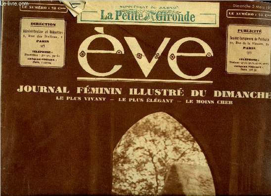 Eve n 649 - Rverie dominicale, Les transformations de Raimu par Ren Study, Petits jouets fabriqus a la maison, Une ramatoa chez elle par A. Guerquin d'Auriac, Soleil frileux, Je suis fire d'tre sa femme dit Mrs. Amy Mollisson