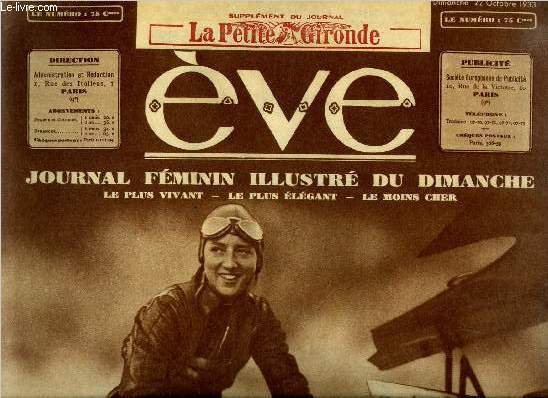 Eve n 682 - Deux acrobates de l'air, Taxi-boys par Geo London, Rene Adore est morte, Elgante cape d'intrieur au tricot, Pimpette par Marie Maindron, Elgances d'automne, La passion de Maitre Javille par Yvette Prost