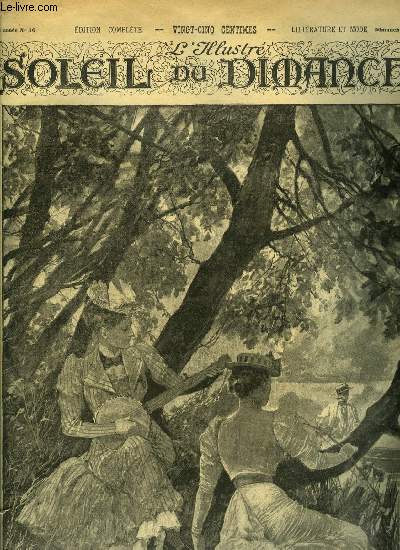 L'illustr, soleil du dimanche n 36 - Plaisirs d't par R. Caton Woodville, Le frre de Bertram par Mry, Le chateau de la galette (suite) par Henri de Villebois, Sauvs ! d'aprs le tableau de Morlon, Dombey et fils (suite) par Charles Dickens, Famille