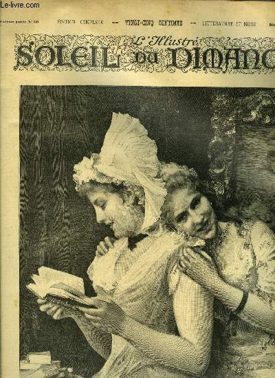 L'illustr, soleil du dimanche n 50 - Une lecture intressante, Le parrain par Franois Coppe, L'apareil de fracture par Nadar, Colombine par Georges de Peyrebrune, Ce qu'elle avait par Ernest d'Hervilly, Les filles du pope (suite) par Mme Marguerite